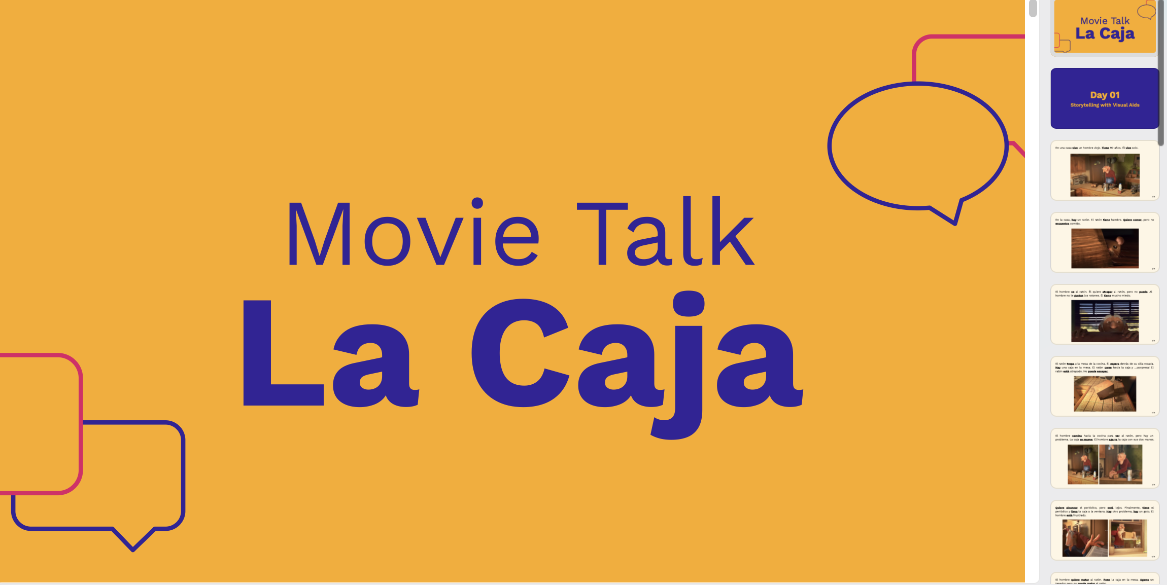 LA CAJA MovieTalk - 5-Day Lesson - Image 4