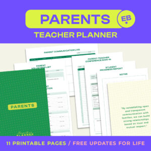 PARENTS *Binder for Teachers*