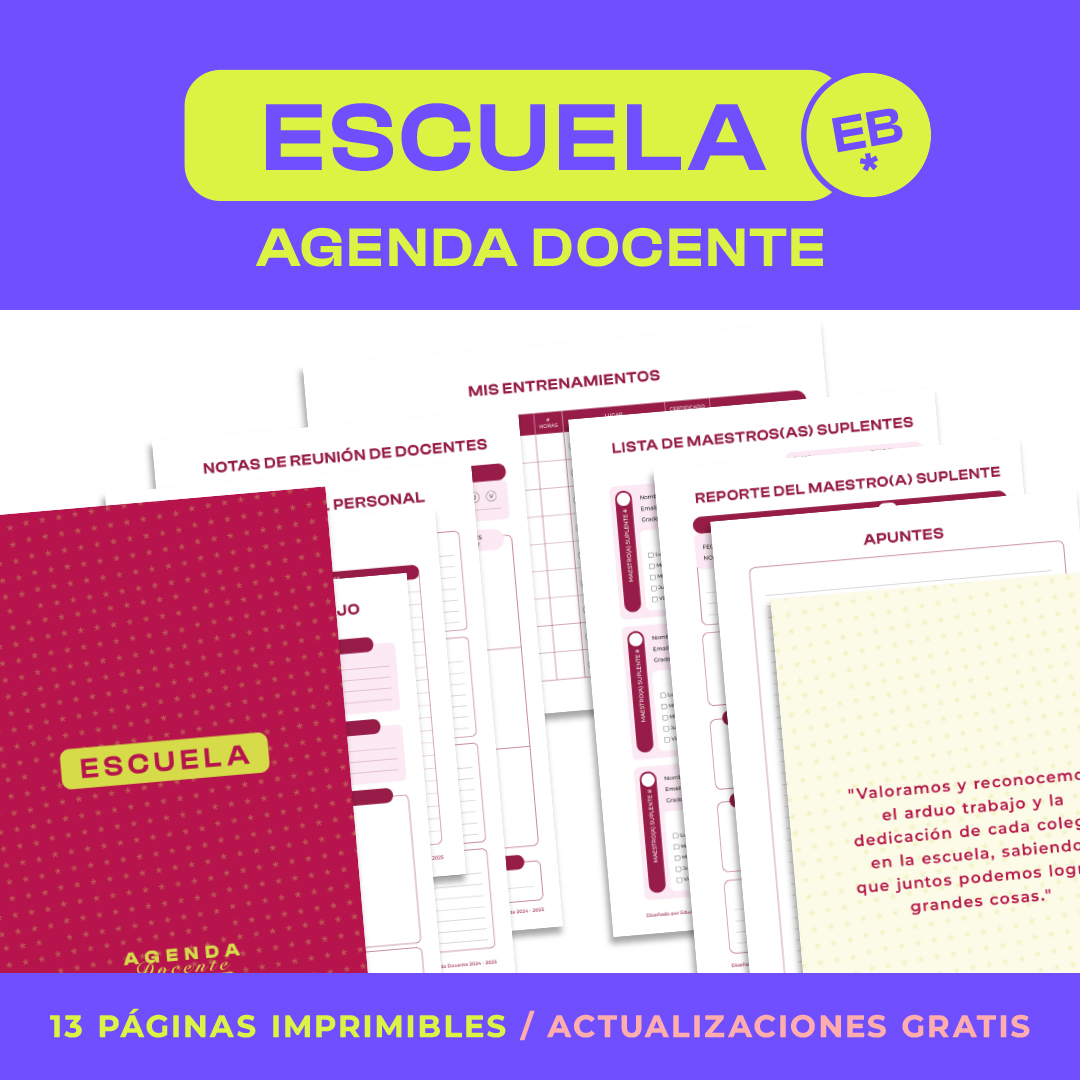 ESCUELA/STAFF *Carpeta para Docentes*