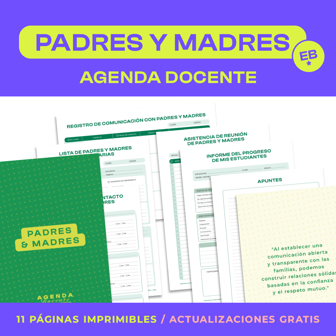 INFO PADRES Y MADRES *Carpeta para Docentes*